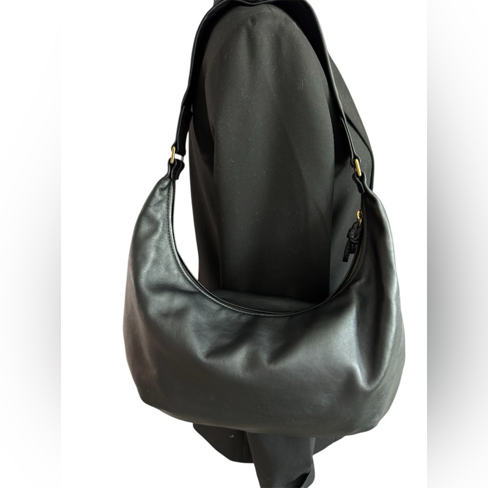 Madewell Black Crescent Hobo Bag